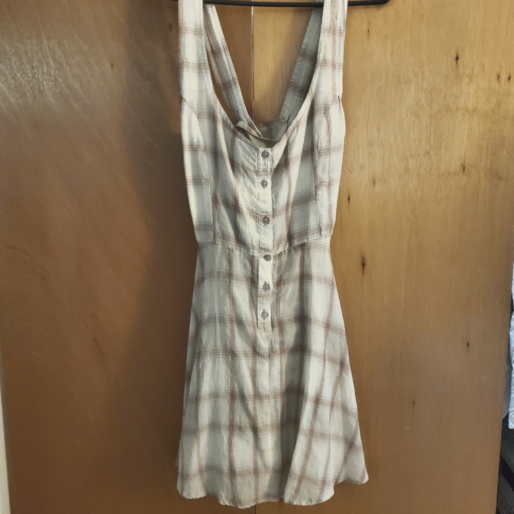 RVCA Plaid Summer Dress Women's size S